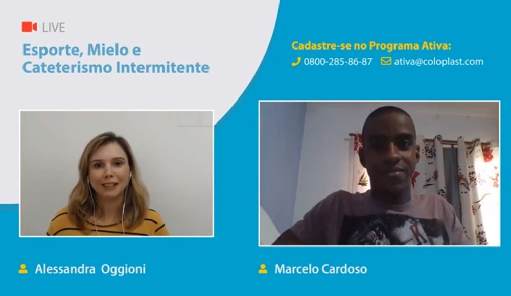 print de uma live na tela do computador.